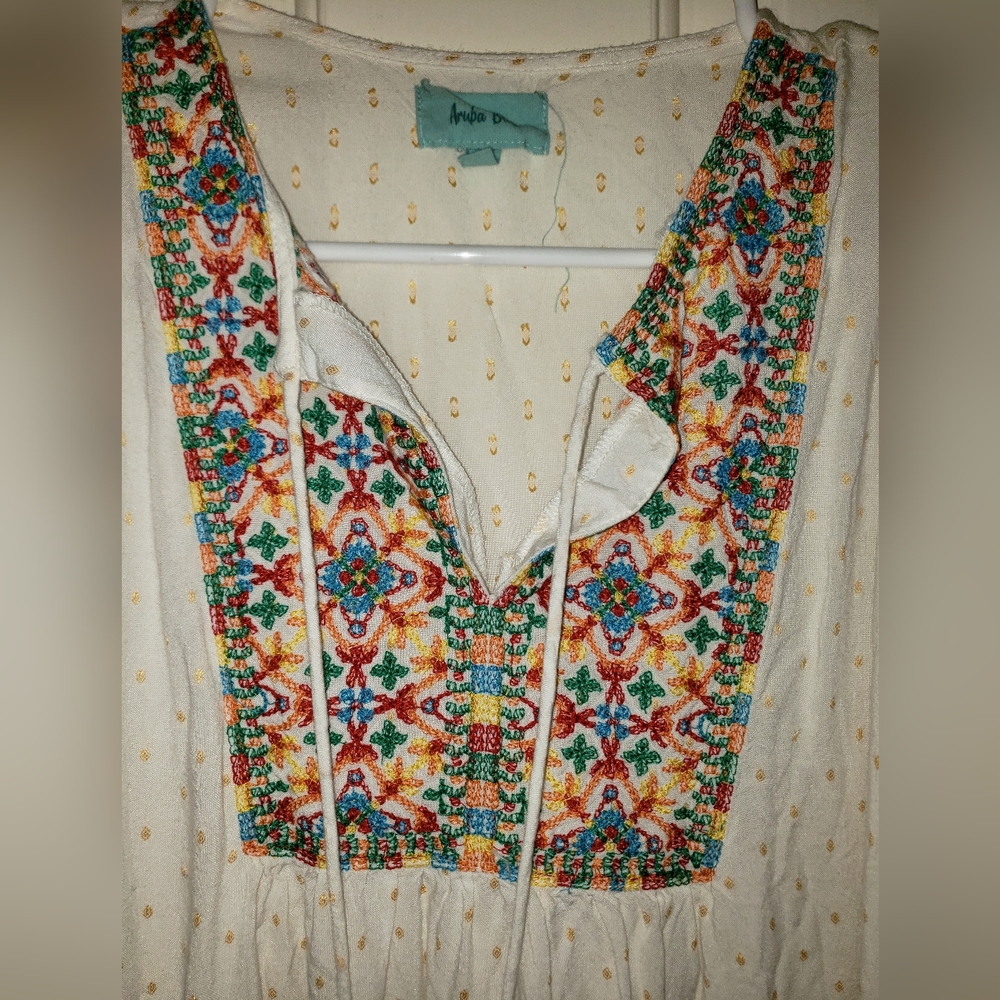 Women's Aruba Blue sleeveless blouse